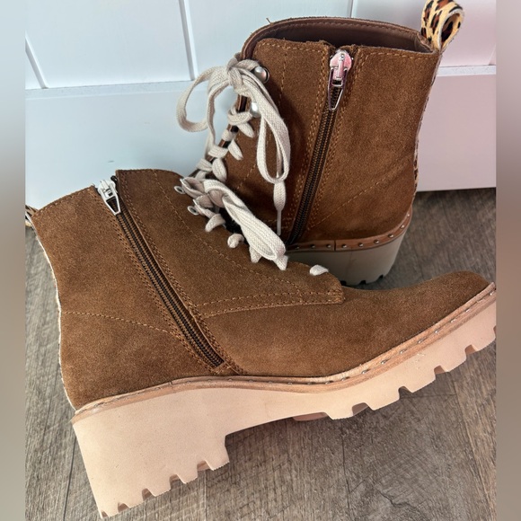 Dolce Vita Hinto Combat Suede Ankle Boot - Picture 5 of 7